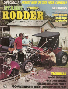 STREET RODDER 1973 JAN - WOOD GRAINING, STEERING DAMPER, MAKE A WOODIE